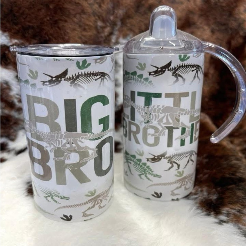 Dinosaur Themed Sippy Cup and Tumbler Set